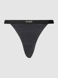 String met logodetail, model 'LUREX' van HUGO Grijs / zwart - 24