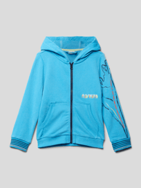 Sweatjacke mit Motiv-Print von s.Oliver RED LABEL Blau / Türkis - 8