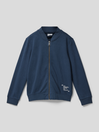 Sweatjacke mit Statement-Print von s.Oliver RED LABEL Blau / Türkis - 7