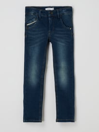 Slim fit jeans van viscosemix, model 'Theo' van Name It Blauw / turquoise - 32