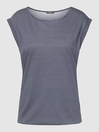 T-Shirt mit Streifenmuster von Montego Blau / Türkis - 32