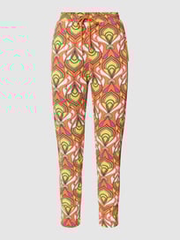 Sweatpants met all-over motief, model 'FUTURE' van MAC Oranje - 34