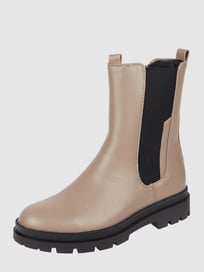 Boots in Leder-Optik von Tom Tailor Weiß - 9