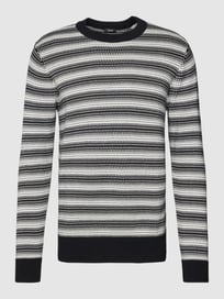 Strickpullover mit Allover-Muster von Esprit Collection Grau / Schwarz - 41
