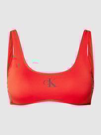 Bikinitop met labelprint van Calvin Klein Underwear Rood - 1