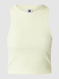 Korte top met stretch  van Karo Kauer Geel - 47