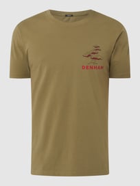 T-shirt met print van Denham Groen - 11