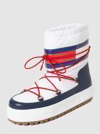 Schnürstiefel mit Logo-Details Modell 'SNOWBOOT LOW' von Tommy Jeans Weiß - 7