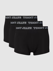 Boxershort met logostitching in een set van 3 stuks van Tommy Jeans Grijs / zwart - 13
