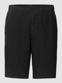 Korte linnen broek met steekzakken opzij van Tommy Hilfiger Blauw / turquoise - 46