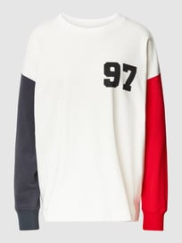 Longsleeve mit Statement-Print von Jake*s Casual Weiß - 8