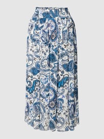 Maxirock mit Allover-Muster Modell 'paisley' von Princess Goes Hollywood Blau / Türkis - 11