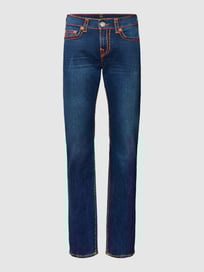 Skinny Fit Jeans mit Ziernähten Modell 'Rocco' von True Religion Blau / Türkis - 33