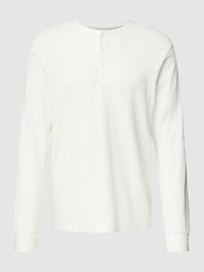 Shirt met lange mouwen en structuurmotief van Esprit Wit - 41