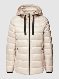 Gewatteerd jack met capuchon van Esprit Wit - 1