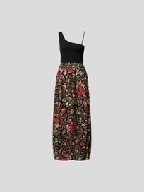 Maxikleid mit One-Shoulder-Träger von Etro Grau / Schwarz - 18