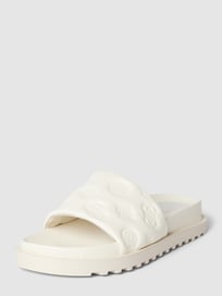 Slippers met labeldetails, model 'FABETZA' van Guess Wit - 39
