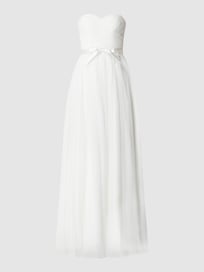Bruidsjurk van chiffon van Mascara Wit - 29