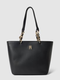 Tote bag met korte hengsels, model 'CHIC' van Tommy Hilfiger Grijs / zwart - 7