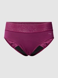 Perioden-Pants mit Lochstickerei Modell 'Hipster' von Sloggi Rot - 20