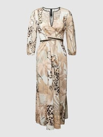 Midi-jurk met 3/4-mouwen van Marc Cain Wit - 37