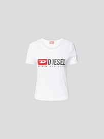 T-Shirt im Destroyed-Look von Diesel Weiß - 3