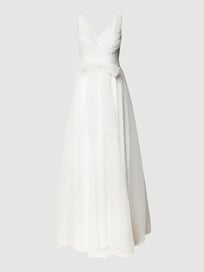 Brautkleid mit V-Ausschnitt von TROYDEN COLLECTION Weiß - 35