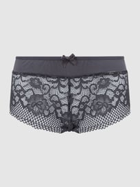 Panty aus floraler Spitze  von s.Oliver RED LABEL Grau / Schwarz - 33