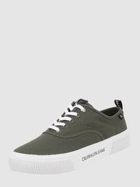 Sneaker van textiel, model 'Vulcanized Skate'  van Calvin Klein Jeans Groen - 36