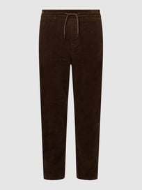 Tapered fit joggingbroek van corduroy, model 'Linus' van Only & Sons Bruin - 39