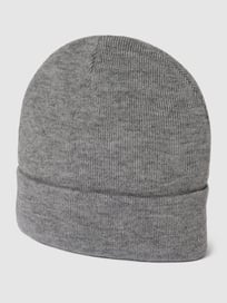 Beanie mit breitem Umschlag von MCNEAL Grau / Schwarz - 34