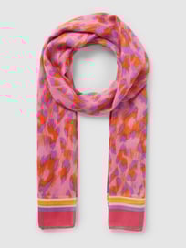 Sjaal met dierenprint van Codello Roze - 5