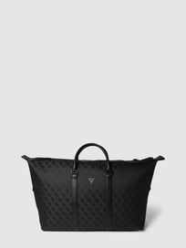 Weekender mit Allover-Logo-Muster von Guess Grau / Schwarz - 30