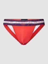 Jockstrap mit eingewebtem Logo Modell 'MEGALOGO' von Emporio Armani Rot - 27
