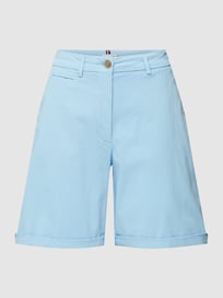 Korte chino met labelstitching van Tommy Hilfiger Blauw / turquoise - 16