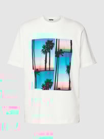 T-Shirt aus reiner Baumwolle mit Motiv-Print von Antony Morato Weiß - 41