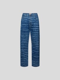 Relaxed Fit Jeans mit Allover-Logo-Print von Marni Blau / Türkis - 11