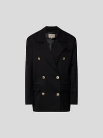 Blazer mit Reverskragen von LouLou Studio Grau / Schwarz - 7