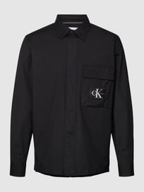 Vrijetijdsoverhemd met structuurmotief, model 'RIPSTOP' van Calvin Klein Jeans Grijs / zwart - 2