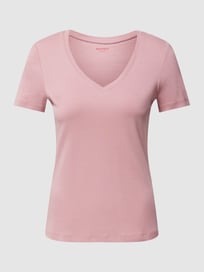 T-Shirt mit V-Ausschnitt von Montego Rosa - 29