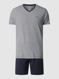 Pyjama aus Baumwoll-Modal-Mix  von Jockey Blau / Türkis - 21