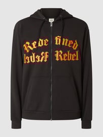 Sweatjacke mit Kapuze Modell 'Sofus'  von Redefined Rebel Grau / Schwarz - 4
