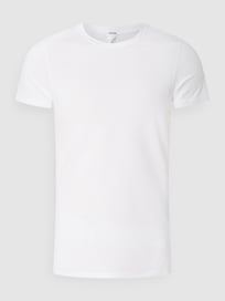 T-Shirt mit Stretch-Anteil  von HOM Weiß - 3