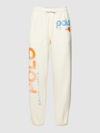 Sweatpants met tunnelkoord, model 'ANKLE-ATHLETIC' van Polo Ralph Lauren Wit - 18