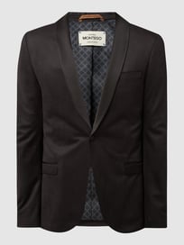 Smokingjacke mit Webmuster von Montego Grau / Schwarz - 20