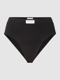 String mit Label-Stitching Modell 'TANGA' von TOMMY HILFIGER Grau / Schwarz - 43