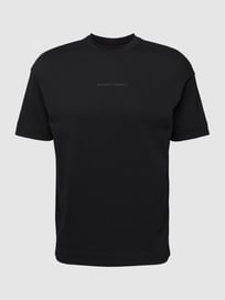 T-Shirt mit Label-Print von Emporio Armani Grau / Schwarz - 13