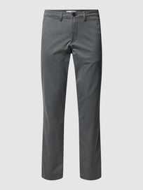 Slim Fit Chino in unifarbenem Design Modell 'NEW Miles' von Selected Homme Grau / Schwarz - 33