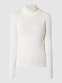 Rollkragenpullover aus Viskosemischung von Christian Berg Woman Weiß - 19