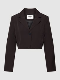 Korte blazer met reverskraag van Only Grijs / zwart - 1